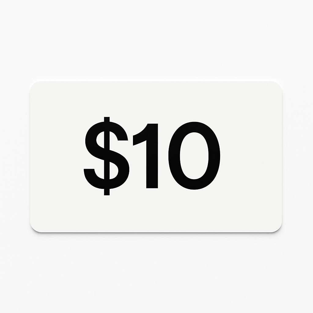 $10 Free Gift Card